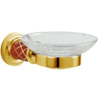 Мыльница Boheme Murano 10903-R-G Золото Рубиновый — фото 1, Мыльницы