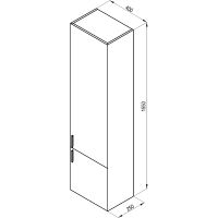 Товар: Шкаф пенал Ravak SB Clear II 40 R X000001644 подвесной Белый глянец - фото 5 Шкаф пенал Ravak SB Clear II 40 R X000001644 подвесной Белый глянец — фото 5, Мебель для ванной