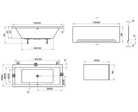 Товар: Акриловая ванна Ravak Formy 01 180x80 C881000000 без гидромассажа - фото 6 Акриловая ванна Ravak Formy 01 180x80 C881000000 без гидромассажа — фото 6, Акриловые ванны