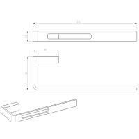 Полотенцедержатель Boheme Q 10945-BR Бронза — фото 2, Полотенцедержатели