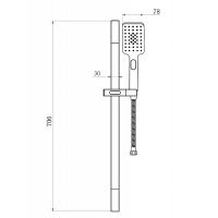Душевой гарнитур Bravat Source D170BW-ENG Черный матовый — фото 2, Душевые гарнитуры