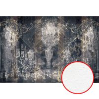 Фреска Ortograf Splendo 31769 Фактура бархат FX Флизелин (4*2,7) Серый/Коричневый, Вензель/Архитектура — фото 1, Фрески