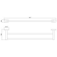 Товар: Полотенцедержатель Belz B901 B90109 двойной Черный матовый - фото 2 Полотенцедержатель Belz B901 B90109 двойной Черный матовый — фото 2, Полотенцедержатели