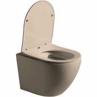 Товар: Унитаз Vincea Globo VT1-14SMC подвесной Капучино матовый с сиденьем Микролифт - фото 3 Унитаз Vincea Globo VT1-14SMC подвесной Капучино матовый с сиденьем Микролифт — фото 3, Подвесные унитазы
