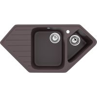 Кухонная мойка Ulgran Classic U-409-345 Шоколад — фото 1, Кухонные мойки