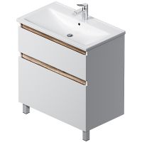 Тумба под раковину AM.PM X-Joy 80 M85AFSX0802WG Белый глянец — фото 2, Тумбы под раковину