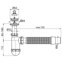 Товар: Сифон для раковины Koller Pool R40CF Белый - фото 2 Сифон для раковины Koller Pool R40CF Белый — фото 2, Сифоны для раковины