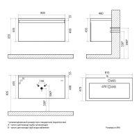 Товар: Тумба под раковину Art&Max Latina 80 AM-Latina-800-1C-SO-GM подвесная Серая матовая - фото 8 Тумба под раковину Art&Max Latina 80 AM-Latina-800-1C-SO-GM подвесная Серая матовая — фото 8, Мебель для ванной