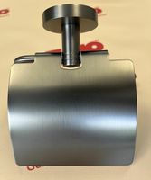 Держатель туалетной бумаги Timo Saona 13042/18 с крышкой Черное золото — фото 5, Держатели туалетной бумаги