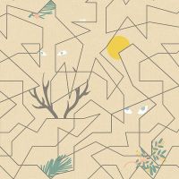 Обои LOYMINA Origins ALS4 002 Винил на флизелине (1*10,05) Бежевый/Черный, Геометрия/Абстракция — фото 1, Обои для стен