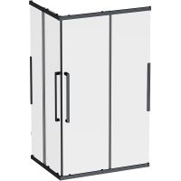 Душевой уголок AM.PM Func 120x90 W84G-403-12090-BТ профиль Черный матовый стекло прозрачное — фото 1, Прямоугольные душевые уголки