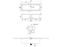 Раковина Scarabeo Gaia-Tech-Miky 87 8092 Белая — фото 4, Раковины встраиваемые снизу