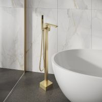 Смеситель для ванны Grossman Falcon 530.K35.08.320 Золото брашированное — фото 4, Смесители напольные