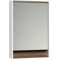 Зеркальный шкаф Aquaton Капри 60 1A230302KPDB0 с подсветкой Таксония темная — фото 1, Зеркальные шкафы в ванную