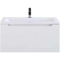 Тумба под раковину BelBagno Etna-M 80 ETNA-M-800/380-1C-SO-BL подвесная Bianco Lucido — фото 1, Тумбы под раковину