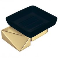 Мыльница Boheme New Venturo 10313-G-B Золото Черная — фото 1, Мыльницы