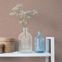 Обои Grandeco Asperia JF 1213 Винил на флизелине (0,53*10,05) Бронзовый, Однотонные — фото 2, Обои для стен