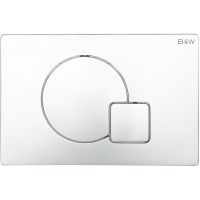Клавиша смыва Black&White Universe WPI-09523 09523 Bright Chrome — фото 1, Комплектующие для душевого оборудования