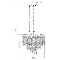 Люстра Artelamp Evie Белая Золото матовое арт-A4052LM-6SG — фото 5, Люстры