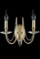 Настенный светильник Crystal Lux Victoria AP2 Gold Amber Янтарный Золото — фото 2, Светильники