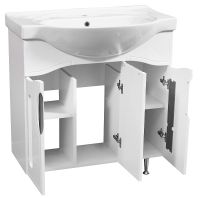 Товар: Тумба под раковину Stella Polar Сильва 80 SP-00000202 Белая - фото 4 Тумба под раковину Stella Polar Сильва 80 SP-00000202 Белая — фото 4, Тумбы под раковину