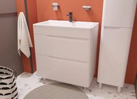 Товар: Тумба с раковиной Эстет Kare Luxe 80 ФР-00005719 Белая - фото 7 Тумба с раковиной Эстет Kare Luxe 80 ФР-00005719 Белая — фото 7, Тумбы с раковиной