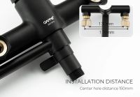 Товар: Смеситель для ванны Gappo G03-6 G2203-6 универсальный Черный матовый Хром - фото 3 Смеситель для ванны Gappo G03-6 G2203-6 универсальный Черный матовый Хром — фото 3, Смесители