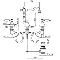 Товар: Смеситель для раковины Webert Dorian DO750202015 Хром - фото 2 Смеситель для раковины Webert Dorian DO750202015 Хром — фото 2, Смесители