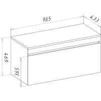 Товар: Тумба под раковину Bellezza Эмилия 100 4634817190010 подвесная Белая - фото 3 Тумба под раковину Bellezza Эмилия 100 4634817190010 подвесная Белая — фото 3, Мебель для ванной