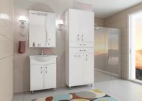 Шкаф пенал Style Line Волна 70 ЛС-000010050 Белый — фото 7, Пеналы для ванной комнаты