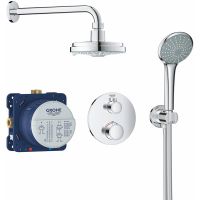 Душевая система Grohe Grohtherm 34735000 с термостатом Хром — фото 1, Встраиваемые душевые комплекты