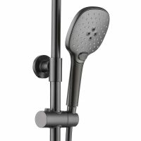 Товар: Душевая система Black&White Universe UK9900MG 9900MG Gun Metal - фото 2 Душевая система Black&White Universe UK9900MG 9900MG Gun Metal — фото 2, Душевое оборудование. Душевая программа