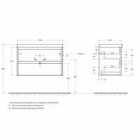Тумба под раковину BelBagno Kraft 80 KRAFT 39-800/390-2C-SO-CG подвесная Cemento Grigio — фото 8, Тумбы под раковину