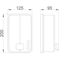 Диспенсер для жидкого мыла Nofer Inox Evo 03050.N Черный — фото 2, Диспенсеры для жидкого мыла