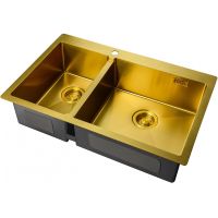 Кухонная мойка ZorG Light Bronze ZL R 780-2-510-R BRONZE Бронза — фото 1, Кухонные мойки