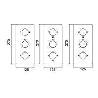 Товар: Термосмеситель встраиваемый RGW SP-41-01 270*125/хром 4-6 режимов - фото 7 Термосмеситель встраиваемый RGW SP-41-01 270*125/хром 4-6 режимов — фото 7, Для душа и ванны