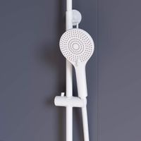 Душевая стойка RGW SP-33-W Белая Головной душ/Смеситель (Ручной душ.Шланг 1,5 м.) — фото 5, Душевые стойки