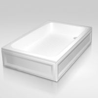 Душевой поддон INRAIN OLU-90100  Прямоуг 90*100(+ сифон, экран, стеллаж) — фото 1, Акриловые душевые поддоны