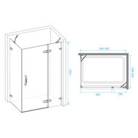 Товар: Душевой уголок 90*100*195 RGW SA-41 Прямоуг./Хром/Прозрачное/8 мм (Easy) - фото 6 Душевой уголок 90*100*195 RGW SA-41 Прямоуг./Хром/Прозрачное/8 мм (Easy) — фото 6, Прямоугольные душевые уголки