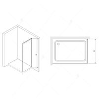 Товар: Боковая панель 100*195 RGW Z-22 Хром/Прозрачное/6 мм для LE-12 (Easy) - фото 2 Боковая панель 100*195 RGW Z-22 Хром/Прозрачное/6 мм для LE-12 (Easy) — фото 2, Боковые стенки