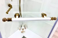 Душевая дверь 120*195 RGW VI-01 Белый/Прозрачное/8 мм (Easy) — фото 5, Распашные душевые двери