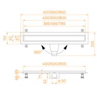Товар: Душевой лоток прямой INRAIN SRL-31-60 600 Ø 50 мм черный - фото 9 Душевой лоток прямой INRAIN SRL-31-60 600 Ø 50 мм черный — фото 9, Трапы для душа