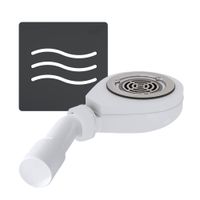 Сифон RGW S-016-1 Волна Графит Ø 90 мм к поддону ST — фото 1, Сифоны для поддонов