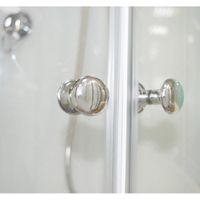 Душевая кабина 100*100*200 RGW AN-208 Полукруг/Мат.хром/Прозрачное/5 мм (3 уп.) — фото 6, Душевые кабины