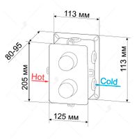 Товар: Термосмеситель встраиваемый RGW SP-42-03 205*125/хром 2-3 режима - фото 4 Термосмеситель встраиваемый RGW SP-42-03 205*125/хром 2-3 режима — фото 4, Смеситель для душа