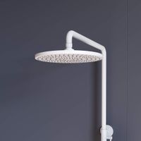 Душевая стойка RGW SP-33-W Белая Головной душ/Смеситель (Ручной душ.Шланг 1,5 м.) — фото 6, Душевые стойки