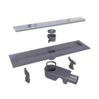 Душевой трап RGW SDR-31-60 прямой 600 хром Ø 50 мм на ножках, с решеткой — фото 2, Трапы для душа