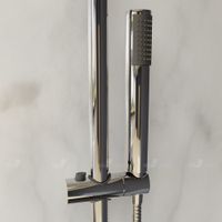 Душевая стойка RGW SP-21 Хром 120*26 Головной душ/Термостат (ручной душ) — фото 4, Душевые системы