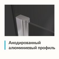 Душевая дверь  80*195 RGW Dolphin TN-03 Хром/Прозрачное/6 мм (Easy) арт-54930308-11 — фото 3, Распашные душевые двери