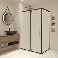 Душевой уголок 100* 80*185 RGW CL-046-B Прямоуг./Чёрный/Матовое/6 мм Душевой уголок 100* 80*185 RGW CL-046-B Прямоуг./Чёрный/Матовое/6 мм